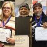 SPS All-Star Super Support Staff Award winners: Stacey D’Aberle, Hakeem Trotter, Carnell Sheppard, Tracie Twitchell, and Corey Sampson.